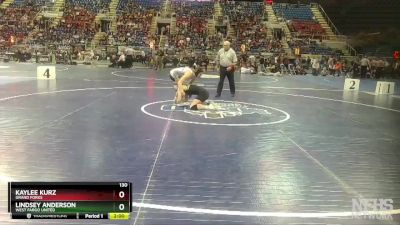 130 lbs Semifinal - Lindsey Anderson, West Fargo United vs Kaylee Kurz, Grand Forks