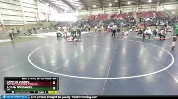 195 lbs Semifinal - Logan Holdaway, JWC vs Sawyer Troupe, Flathead High School Wrestling