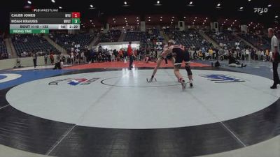 133 lbs Champ. Round 2 - Caleb Jones, Missouri Valley vs Noah Krauss, WVU Tech (W.Va.), WV