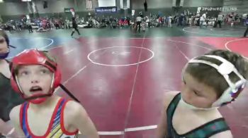 114 lbs Quarterfinal - Landon Lockhart, Kremmling vs Carsen Malcolm, Gering Grinders