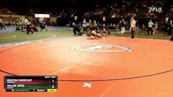 132 Class 4 lbs Quarterfinal - Miller Sipes, Staley vs Keaton Overcast, Republic