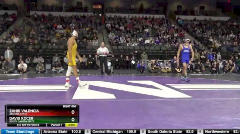 174 lbs: Zahid Valencia (Arizona State) vs David Kocer (South Dakota State)