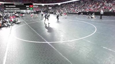 D1-175 lbs Quarterfinal - Braylon Stegall, West De Pere vs Eli Leonard, Mount Horeb/Barneveld