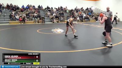 J-3 lbs Cons. Round 1 - Brody Redig, Hammerin Hawks vs Drew Jelinek, Linn-Mar Wrestling Club