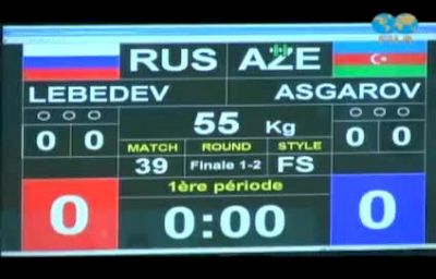 2010 Freestyle World Championship Finals Bout-55KG: Victor Lebedev (Rus) Vs. Toghrul Asgarov (Aze)
