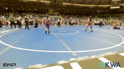 73-82 lbs Rr Rnd 1 - Presley Maturino, Broken Arrow Wrestling Club vs Gabriella Alba, Cowboy Wrestling Club