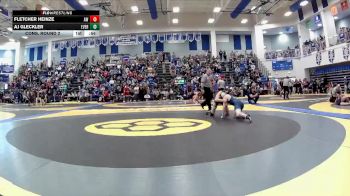 132 lbs Cons. Round 2 - Fletcher Heinze, Anthony Wayne vs AJ Gleckler, Evergreen