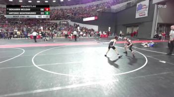 85 lbs Champ. Round 2 - Antonio Montemurro, B.A.M Training Center vs Benjamin McLean, Kimberly Wrestling Club