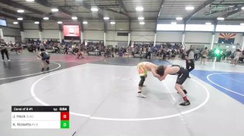156 lbs Consi Of 8 #1 - Jack Heck, Quad City Warriors vs Kaden Ricketts, PV Bighorns