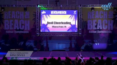 Devil Cheerleading - Mini Devils [2023 L1 Traditional Rec - 8Y (AFF) Day 1] 2023 ACDA Reach the Beach Showdown