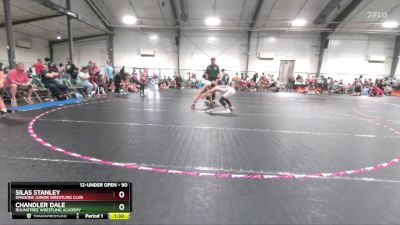 90 lbs Round 3 - Silas Stanley, Dragons Junior Wrestling Club vs Chandler Dale, Roundtree Wrestling Academy