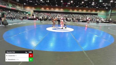 138 lbs Round Of 64 - Noah Cazares, Temecula Valley vs Carter Goodwin, Layton