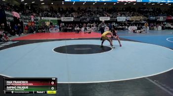 119 lbs Champ. Round 1 - Max Francisco, East Anchorage High School vs Sapino Palique, Lathrop Wrestling