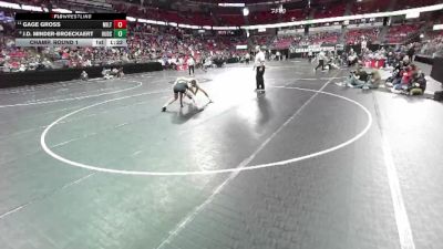 D1-150 lbs Champ. Round 1 - Gage Gross, Milton vs J.D. Minder-Broeckaert, Hudson