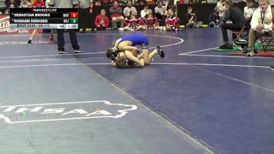 2A-113 lbs Champ. Round 2 - Romann Derksen, Wilton vs Sebastian Brooks, Winterset