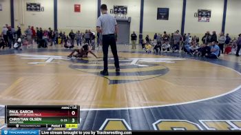 125 lbs Semifinal - Christian Olsen, Augustana vs Paul Garcia, University Of Sioux Falls