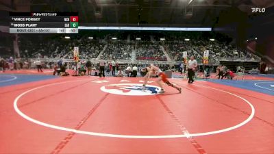 4A-157 lbs Cons. Round 1 - Moss Plant, Laramie vs Vince Forgey, Natrona County