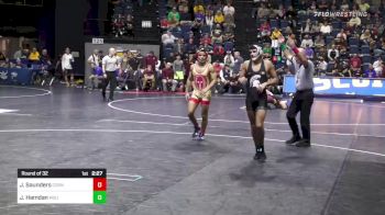 141 lbs Round Of 32 - Josh Saunders, Cornell vs Jordan Hamdan, Michigan State