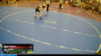 160 lbs Round 2 - Will Darish, Hartland vs Brady Makela, Linden