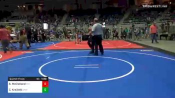 84 lbs Quarterfinal - Spencer McClelland, Salina vs Conner Krajicek, Sperry Wrestling Club