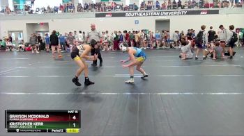 80 lbs Round 4 (6 Team) - Grayson McDonald, Florida Scorpions vs Kristopher Kerr, Finger Lakes Elite