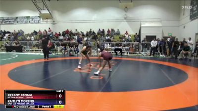 110 lbs Cons. Round 1 - Tiffany Yanagi, Mt. San Antonio College vs Kaitlyn Moreno, East Los Angeles College