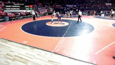 3A 285 lbs Cons. Round 1 - Owen Jakubczak, Palatine (Fremd) vs Jeremy Marshall, Evanston (Twp.)