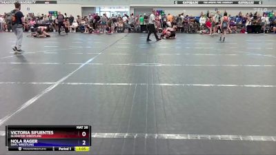 105 lbs Round 2 - Nola Rager, SWFL Wrestling vs Victoria Sifuentes, Gladiator Wrestling