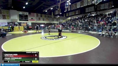 138 lbs Champ. Round 2 - Pedro Rodriguez, La Costa Canyon vs Cristian Mier, Paloma Valley