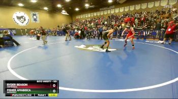 165 lbs Champ. Round 3 - Ryder Beason, Centennial vs Fisher Amabisca, Roosevelt