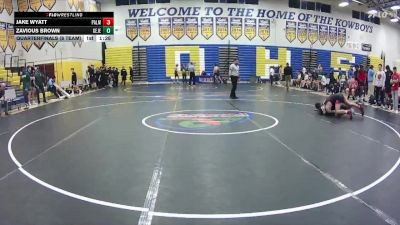 138 lbs Quarterfinals (8 Team) - Zavious Brown, George Jenkins vs Jake Wyatt, Palmetto