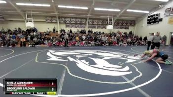 132 lbs Cons. Round 5 - Brooklinn Baldwin, Snowflake vs Amelia Alexander, Sandra Day O`Conner