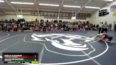 132 lbs Cons. Round 5 - Brooklinn Baldwin, Snowflake vs Amelia Alexander, Sandra Day O`Conner