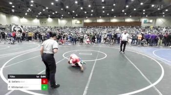 70 lbs Rr Rnd 2 - Brody Sellers, South Reno WC vs Forrest Whiteman, Nestucca Valley WC