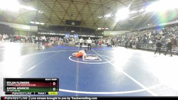 138 lbs Cons. Round 1 - Rylan Flowers, Rainier Junior Wrestling Club vs Eayon Aparicio, UP Outlaw WC