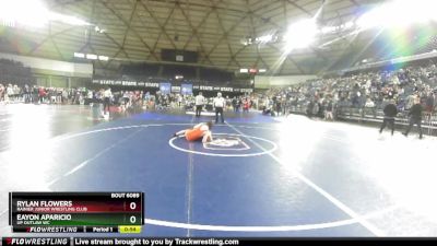 138 lbs Cons. Round 1 - Rylan Flowers, Rainier Junior Wrestling Club vs Eayon Aparicio, UP Outlaw WC