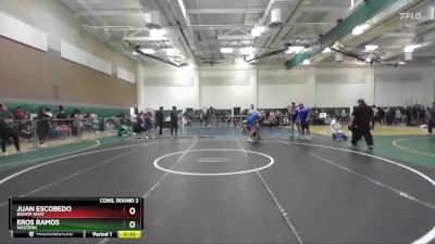 175 lbs Cons. Round 2 - Eros Ramos, Western vs Juan Escobedo, Bishop Amat