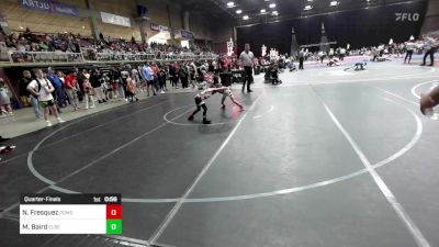 54 lbs Quarterfinal - Noah Fresquez, Pomona Elite vs Macklin Baird, Elbert County Wranglers