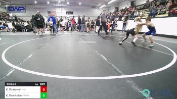 61 lbs Rr Rnd 1 - Kale Shatswell, Tiger Trained Wrestling vs Kyson Overholser, Warrior Wrestling