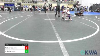 45 lbs Round Of 32 - Maverick Harrison, Blanchard Youth Wrestling vs Leven Rother, Rough Riders