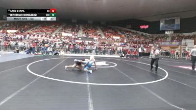 132 lbs Cons. Round 2 - Tate Stahl, Burlington HS vs Jeremiah Gonzalez, Scott Community HS