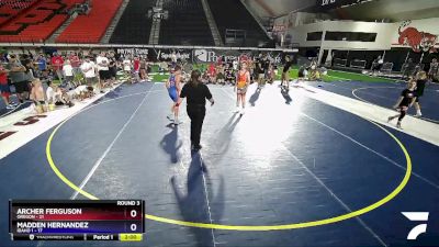 120 lbs Round 3 (8 Team) - Archer Ferguson, Oregon vs Madden Hernandez, Idaho 1