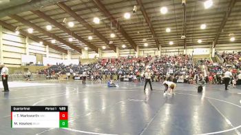 75 lbs Quarterfinal - Taggert Markworth, Delta Wrestling Club vs McCrae Hawkes, Bear River Junior High Wrestling Club