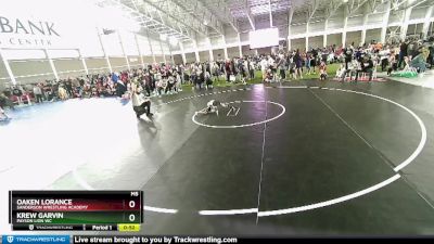 45 lbs Cons. Semi - Oaken Lorance, Sanderson Wrestling Academy vs Krew Garvin, Payson Lion WC