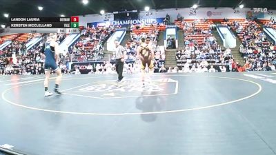144 lbs Quarterfinals (8 Team) - Kersten McClelland, Yale vs Landon Lauria, Ogemaw Heights