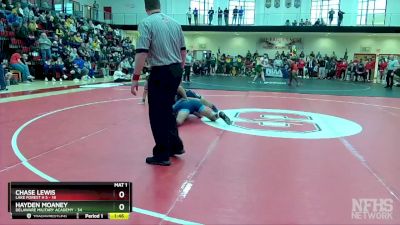 190 lbs Semifinals (8 Team) - Chase Lewis, Lake Forest H S vs Hayden Moaney, Delaware Military Academy