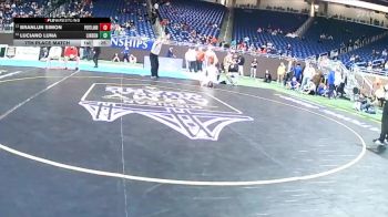 D2-120 lbs 7th Place Match - Branlun Simon, Portland vs Luciano Luna, Linden