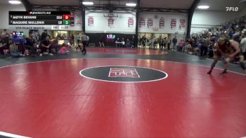 150 lbs 9th Place Match - Maguire Mullenix, Eddyville-Blakesburg-Fremont vs Jadyn Bevans, Solon