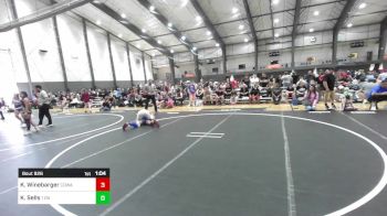 156 lbs Rr Rnd 3 - Kale Winebarger, Cowa vs Kruz Sells, 1 On 1 Fight Academy