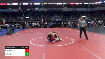 128 lbs Quarterfinal - Landon Brown, Unattached vs Alex Iberg, PINnacle